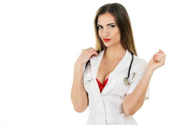 Seksi hemşire portresi