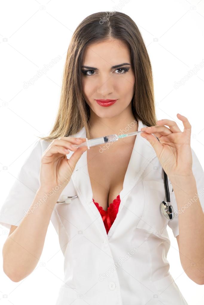 Infirmière sexy image libre de droit par MilanMarkovic © #70137585