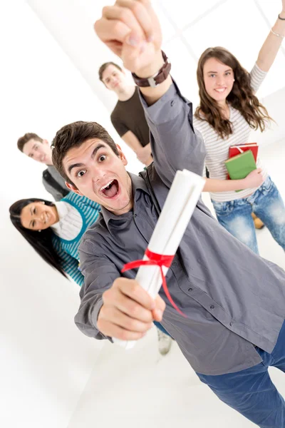 Estudiante exitoso del hombre — Foto de Stock