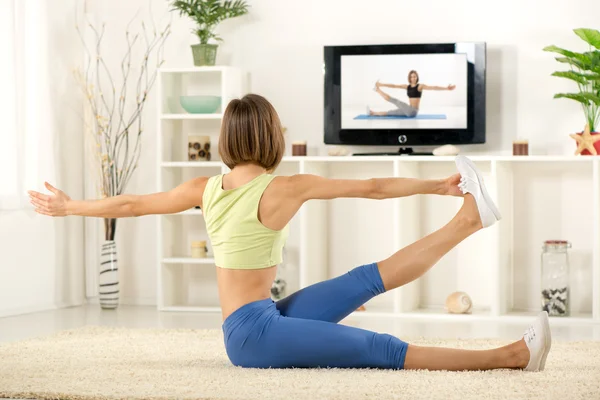 Exercising At Home — Stock Photo, Image