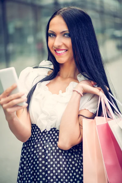 Mujer de compras — Foto de Stock