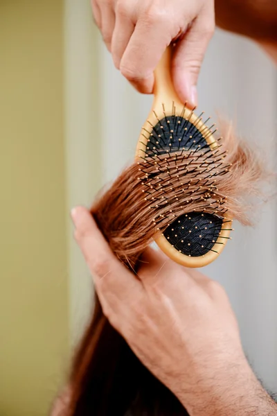 Séchage cheveux — Photo
