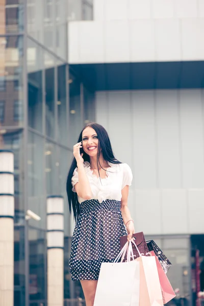 Woman In Shopping — Stock Photo, Image