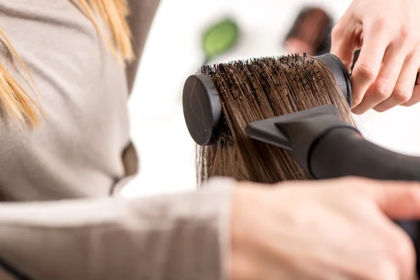 Secagem de cabelo — Fotografia de Stock