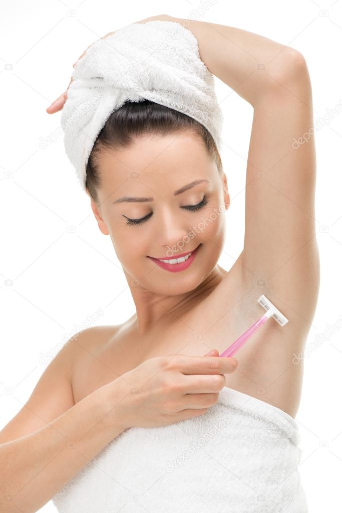 Girl Shaving Armpit