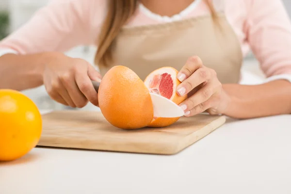 Organický červený Grapefruit — Stock fotografie