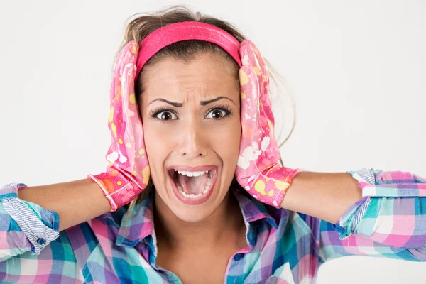 Spring Cleaning Woman — Stock Photo, Image