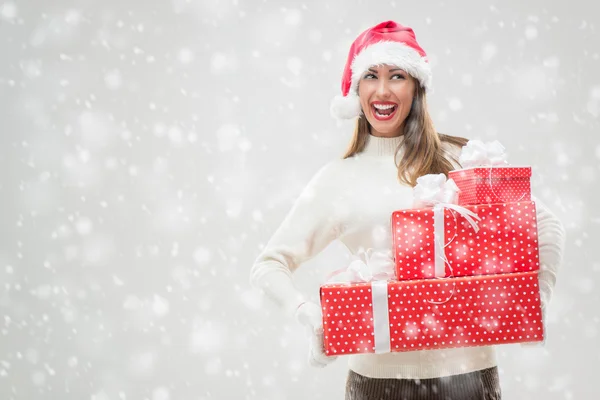 Red Christmas Presents — Stock Photo, Image