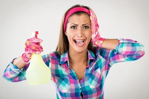 Spring Cleaning Woman — Stock Photo, Image