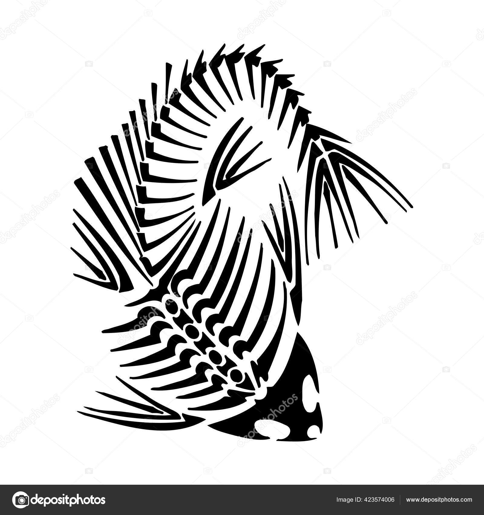 Download Tribal Sea Monster Svg Digital Download Tribal Tattoo Cricut Cameo Silhouette Vector Clipart Decals Logo Design Vector Image By C Digital Clipart Vector Stock 423574006