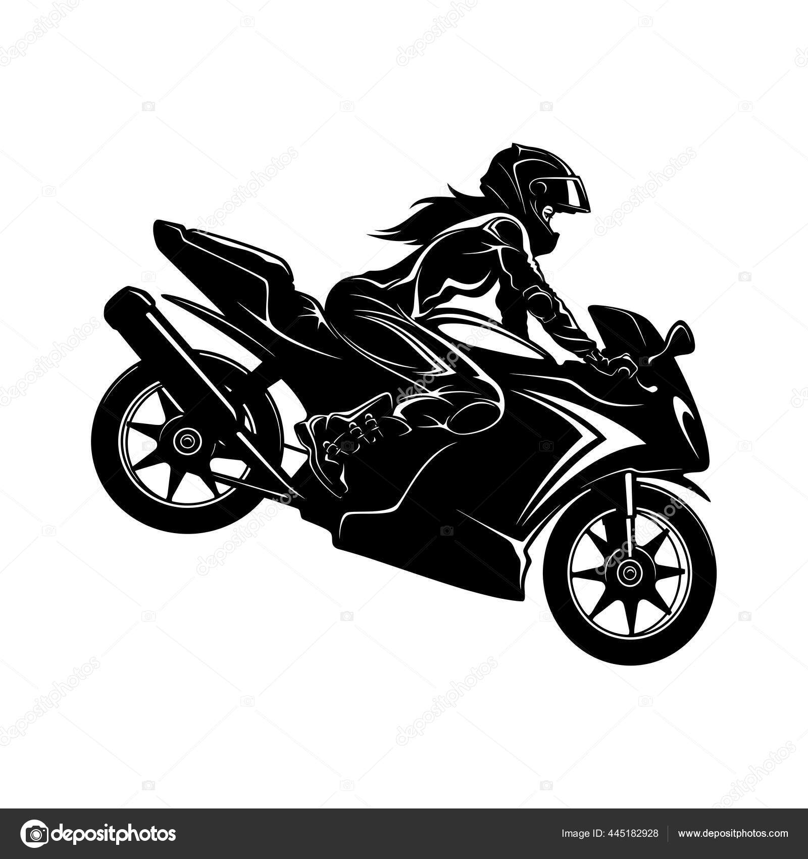Download Sexy Girl And Sport Motorcycle Suberbike Super Bike Clipart Vector Silhouette Stock Vector Image By C Digital Clipart 445182928