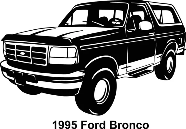 М'язистий автомобіль - USA Classic Car, 1990-ті, М'язистий автомобіль Stencil - Vector Clip Art для сорочки та емблеми — стоковий вектор