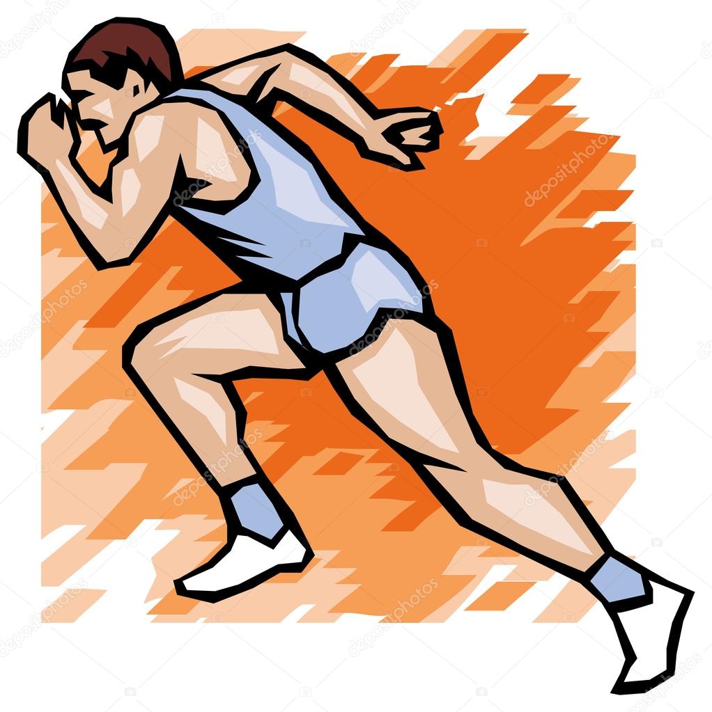 Man Runner ??? Stock Vector ?? DigitalClipart 57536853