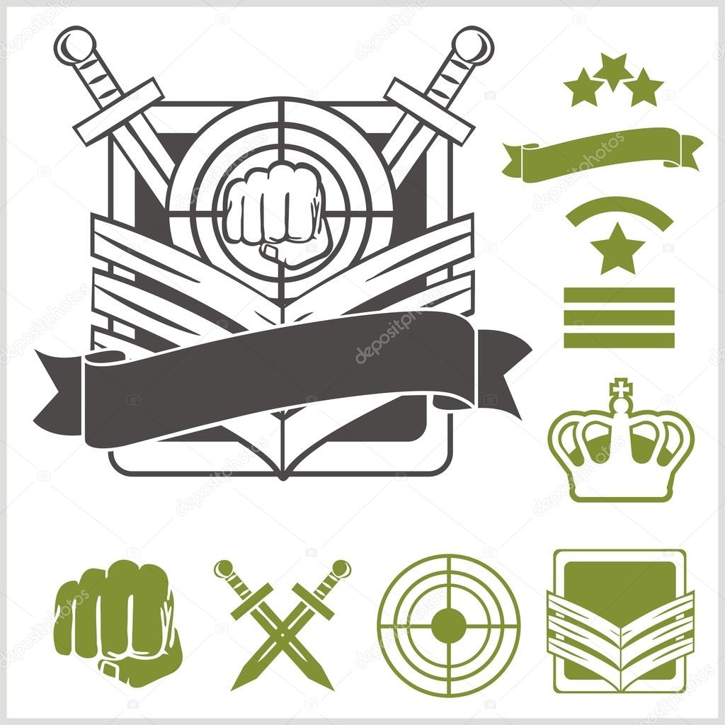 Special unit military patches — Stock Vector © Digital-Clipart #59528531