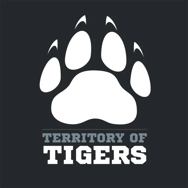 Clipart tiger footprints Tiger footprint and fire on light