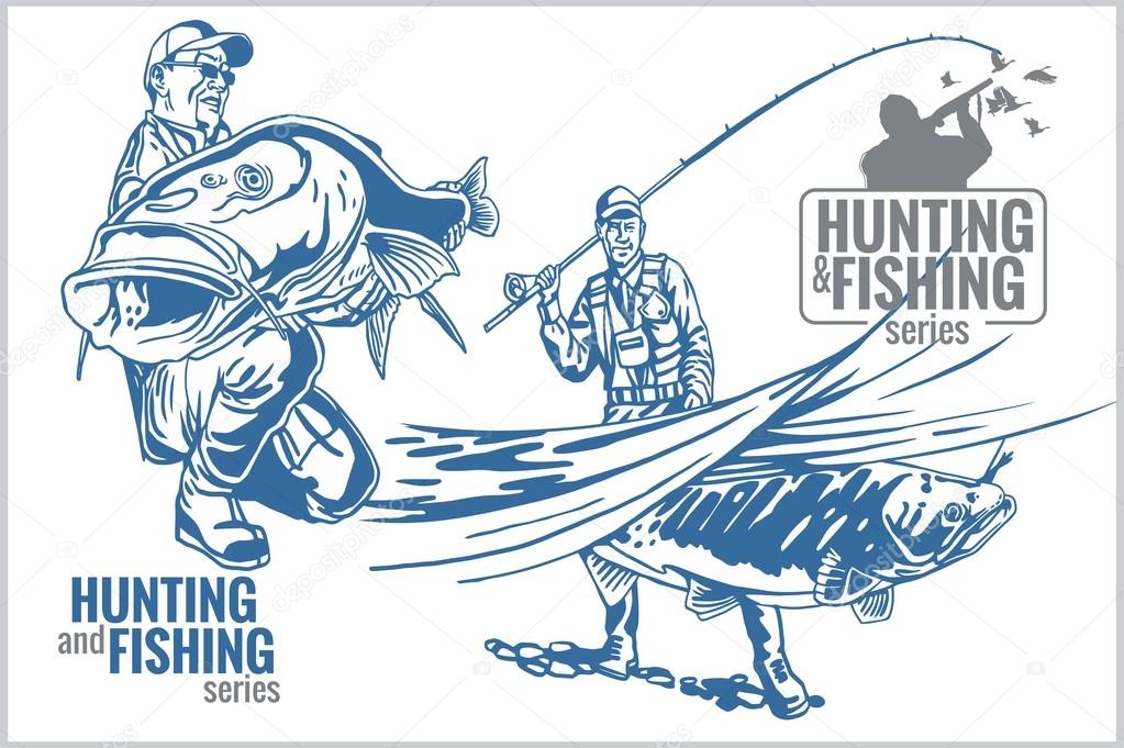 Hunting Fishing Clipart