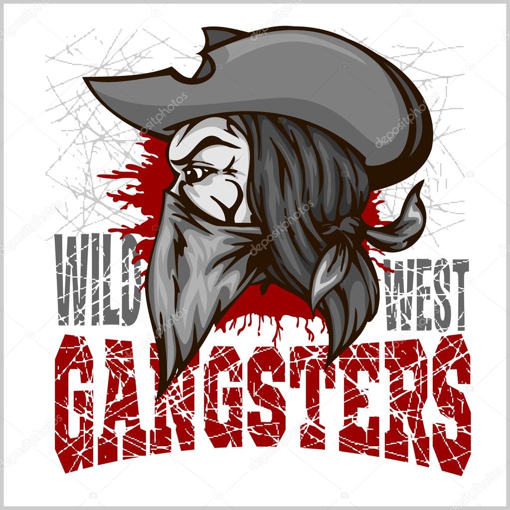 Gangster in retro scratch background Stock Vector Image by ©Digital-Clipart  #65732093
