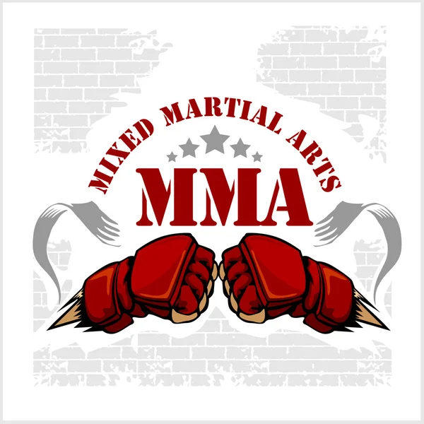 MMA mixed martial arts emblem badges