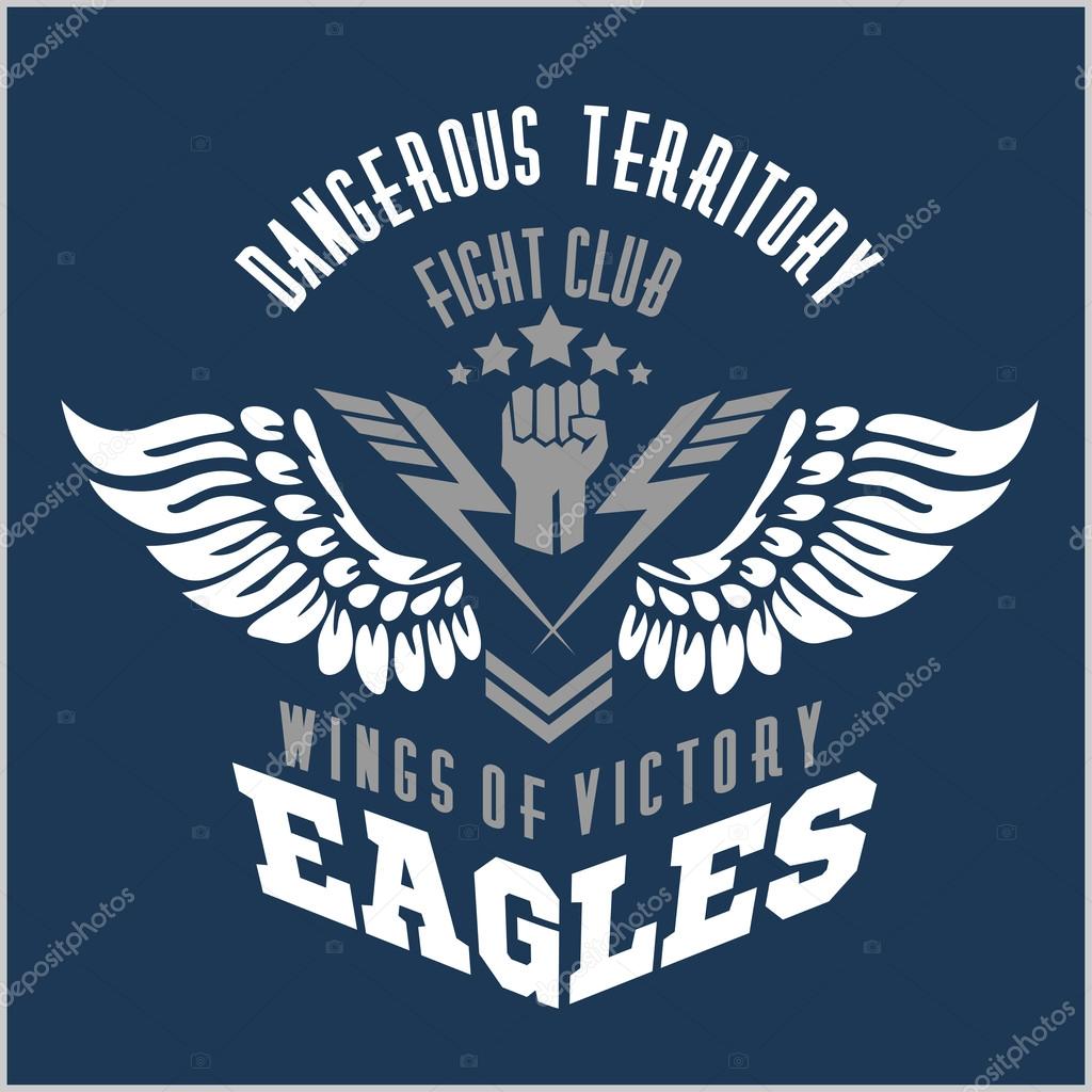 Eagle Wings Military Label Badges And Design Elements Stock Vector Image By C Digital Clipart