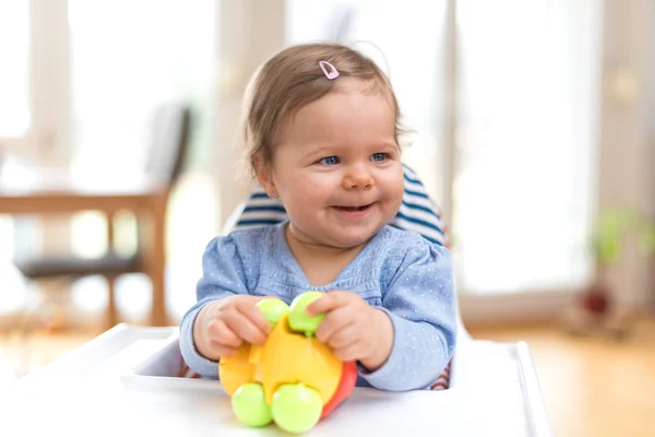 Grappige gelukkig baby — Stockfoto