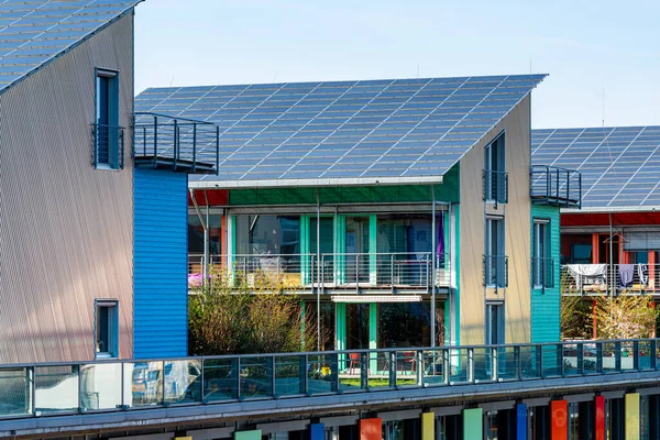 Details Sunship Sonnenschiff Green City Freiburg Solar Sunship Solar Village — Stock Photo, Image