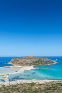 Gramvousa Adası ve balos lagoon
