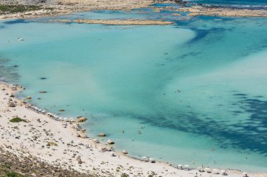 balos gölünde crete, Yunanistan