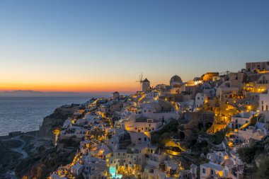 Oia 'da gün batımı, Santorini