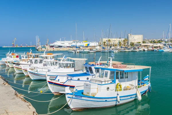 Fishing Boats in Heraklion, Crete, Greece — Stock Photo, Image