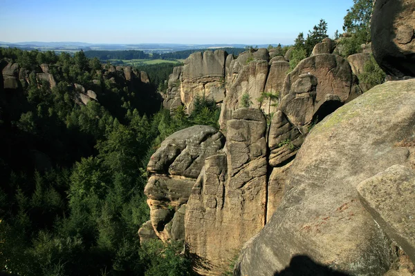 Famosas formaciones rocosas en la República Checa llamadas Divadlo (Teatro  ) —  Fotos de Stock