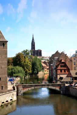 Strazburg'un tarihi kent, Fransa, Alsace Ponts Couverts