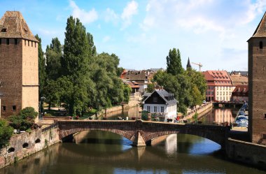 Strazburg'un tarihi kent, Fransa, Alsace Ponts Couverts