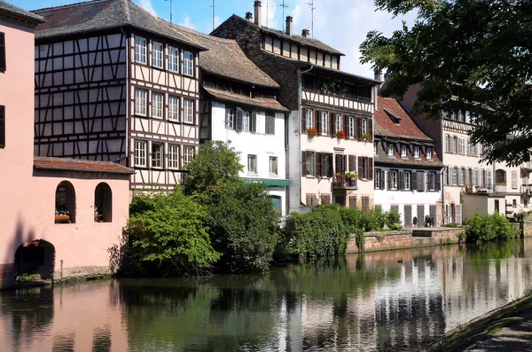 Pettite Frankrijk Old Town in Straatsburg Frankrijk, Alsace. — Stockfoto