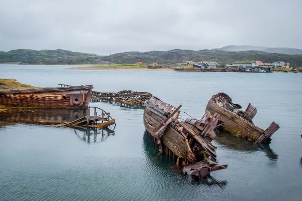 Barco abandonado — Fotografia de Stock