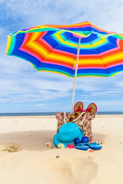 Základní sada sunbathers moře — Stock fotografie