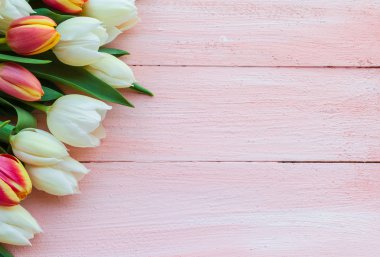 Sanat soyut arka plan bahar Lale ahşap tasarım