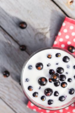 Kokteyl kırmızı meyve Siyah frenk üzümü tablo Bahçe