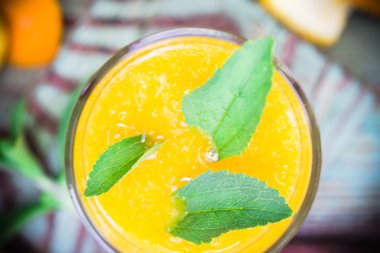 Yaz içki turuncu mousse stevia