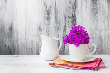 Natürmort beyaz Çin çiçek