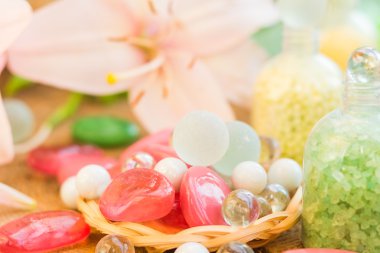 doğal flavors kompozisyon spa banyo tuzları