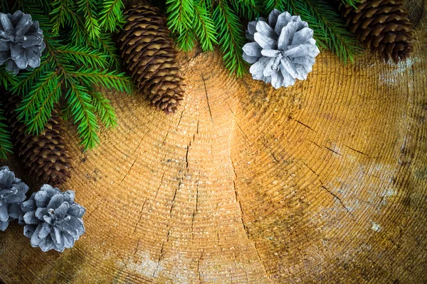 Weihnachtsbaum Fichte Kiefer Holz — Stockfoto