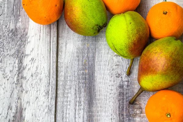 Fondo fruta mercado madera otoño comida naturaleza caída — Foto de Stock