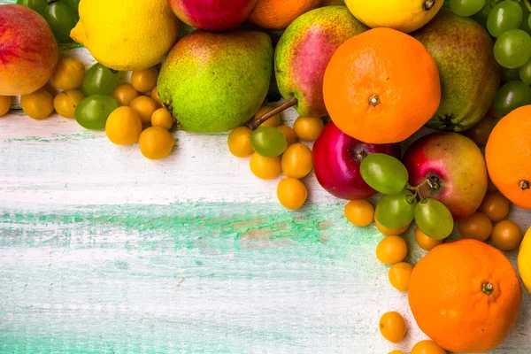 Hintergrund Obstmarkt Holz Herbst Lebensmittel Natur fallen — Stockfoto