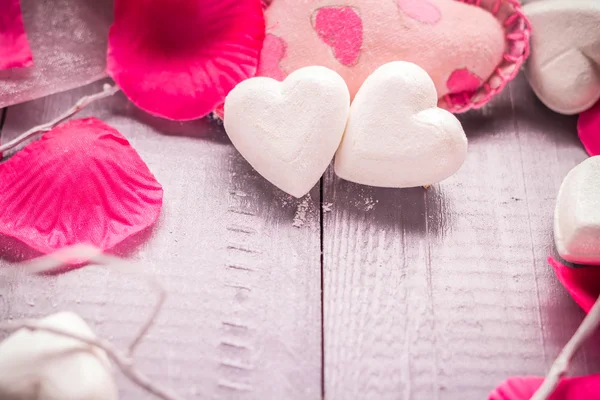 Спа-композиция День святого Валентина — стоковое фото