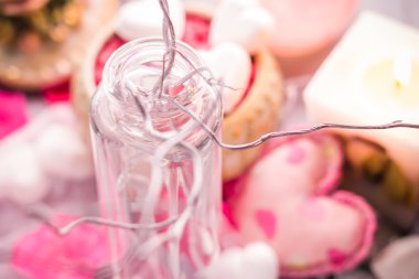 Spa kompozisyon Sevgililer günü kalp seviyorum vücut sağlığı