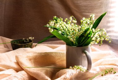 Natürmort buket lily vadi