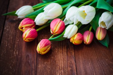 Sanat soyut arka plan bahar Lale ahşap tasarım