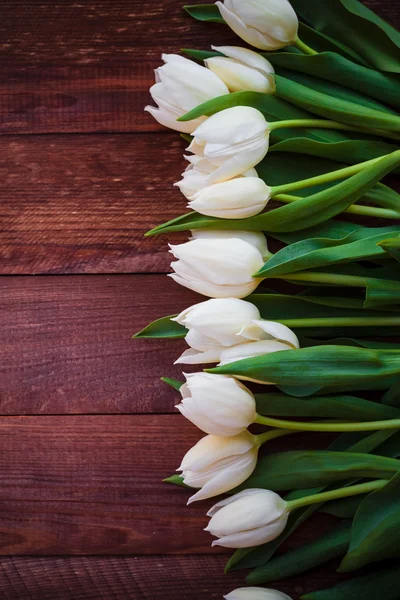 Arte abstracto fondo primavera tulipanes diseño de madera —  Fotos de Stock