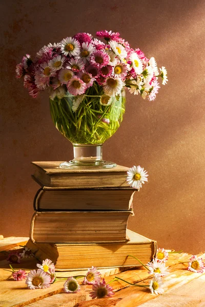 Natura morta bouquet margherite fiori — Foto Stock