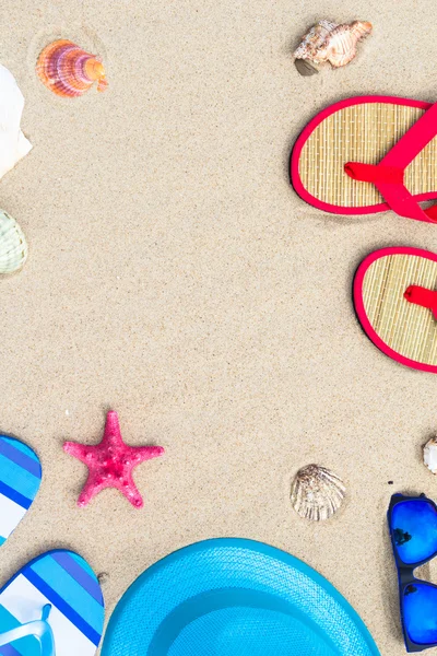 Strand achtergrond weergave top gadgets toeristische — Stockfoto